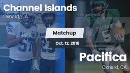 Matchup: Channel Islands vs. Pacifica  2018