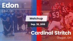 Matchup: Edon vs. Cardinal Stritch  2016