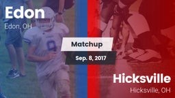 Matchup: Edon vs. Hicksville  2017
