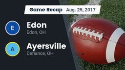 Recap: Edon  vs. Ayersville  2017