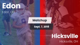 Matchup: Edon vs. Hicksville  2018
