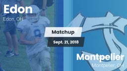 Matchup: Edon vs. Montpelier  2018