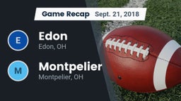 Recap: Edon  vs. Montpelier  2018