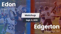 Matchup: Edon vs. Edgerton  2019