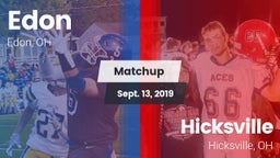 Matchup: Edon vs. Hicksville  2019