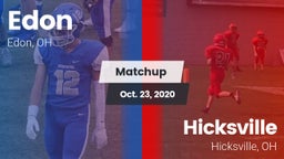 Matchup: Edon vs. Hicksville  2020