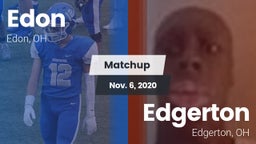 Matchup: Edon vs. Edgerton  2020