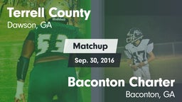 Matchup: Terrell County vs. Baconton Charter  2016