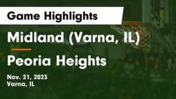 Midland  (Varna, IL) vs Peoria Heights  Game Highlights - Nov. 21, 2023