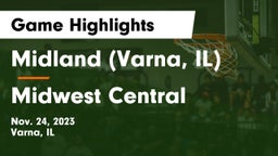 Midland  (Varna, IL) vs Midwest Central Game Highlights - Nov. 24, 2023