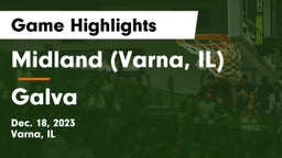 Midland  (Varna, IL) vs Galva  Game Highlights - Dec. 18, 2023
