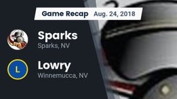 Recap: Sparks  vs. Lowry  2018
