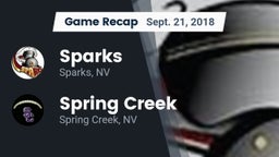 Recap: Sparks  vs. Spring Creek  2018
