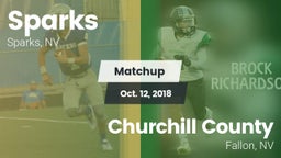 Matchup: Sparks vs. Churchill County  2018