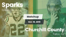 Matchup: Sparks vs. Churchill County  2019