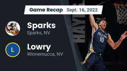 Recap: Sparks  vs. Lowry  2022