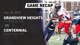 Recap: Grandview Heights  vs. Centennial  2016