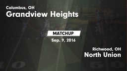 Matchup: Grandview Heights vs. North Union  2016