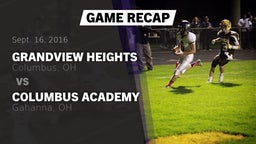 Recap: Grandview Heights  vs. Columbus Academy  2016