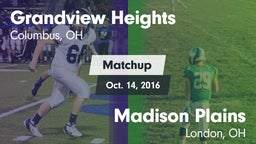 Matchup: Grandview Heights vs. Madison Plains  2016