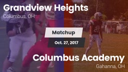 Matchup: Grandview Heights vs. Columbus Academy  2017