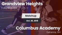 Matchup: Grandview Heights vs. Columbus Academy  2018