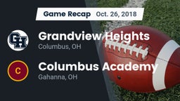 Recap: Grandview Heights  vs. Columbus Academy  2018