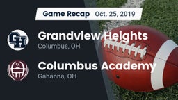Recap: Grandview Heights  vs. Columbus Academy  2019