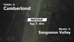 Matchup: Cumberland vs. Sangamon Valley  2016