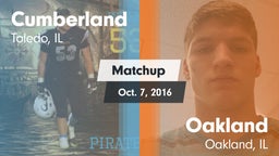Matchup: Cumberland vs. Oakland  2016