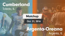 Matchup: Cumberland vs. Argenta-Oreana  2016