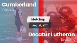 Matchup: Cumberland vs. Decatur Lutheran  2017