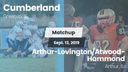 Matchup: Cumberland vs. Arthur-Lovington/Atwood-Hammond  2019