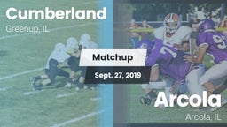 Matchup: Cumberland vs. Arcola  2019
