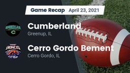 Recap: Cumberland  vs. Cerro Gordo Bement  2021