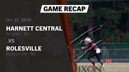 Recap: Harnett Central  vs. Rolesville  2016