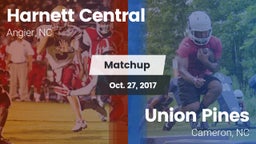 Matchup: Harnett Central vs. Union Pines  2017