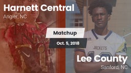 Matchup: Harnett Central vs. Lee County  2018