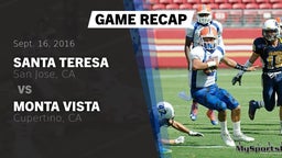 Recap: Santa Teresa  vs. Monta Vista  2016