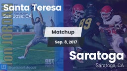 Matchup: Santa Teresa High vs. Saratoga  2017