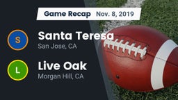 Recap: Santa Teresa  vs. Live Oak  2019