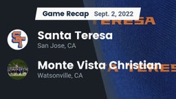 Recap: Santa Teresa  vs. Monte Vista Christian  2022
