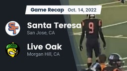 Recap: Santa Teresa  vs. Live Oak  2022