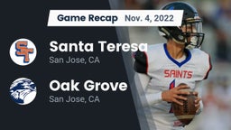 Recap: Santa Teresa  vs. Oak Grove  2022