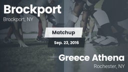 Matchup: Brockport vs. Greece Athena  2016