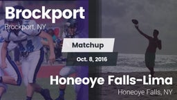 Matchup: Brockport vs. Honeoye Falls-Lima  2016