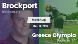 Matchup: Brockport vs. Greece Olympia  2016