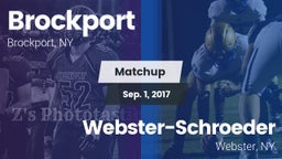 Matchup: Brockport vs. Webster-Schroeder  2017