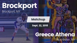Matchup: Brockport vs. Greece Athena  2018