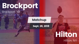 Matchup: Brockport vs. Hilton  2018